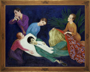 Nils Dardel Den döende dandyn, 1918 © Nils von Dardel/BUS 2011.