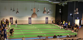 Helgens grupp spel i bowls.