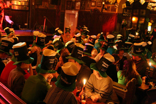 St.Patricks Day firas även på puben