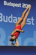 Anna Lindberg i Budapest 2010.