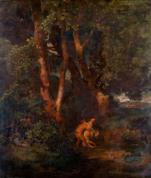 Faun och nymf av Arnoled Böcklin