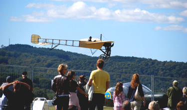 Bleriot landar i Ljungbyhed.