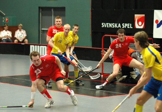 Herrlandslaget i innebandy 2008.