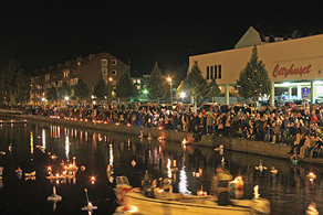 Ljusregatta i Karlshamn