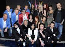 Melodifestivalens startfält i Malmö 2011.