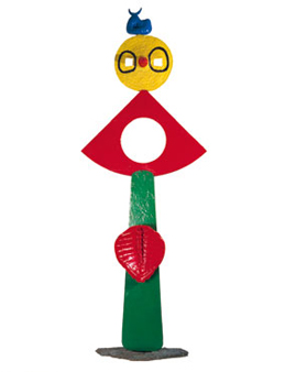 En fågels smekning, av Joan Miró.