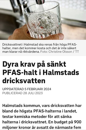 Dricksglas med vatten