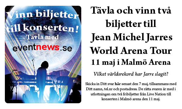 Tävla och vinn Jean Michel Jarre-biljetter!